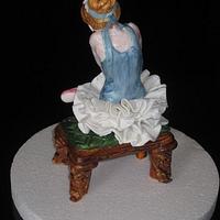 Gumpaste figurine of a dancer
