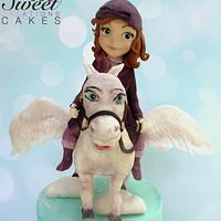 Sofia the first and Minimus her Flying Horse 