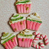 Christmas Cupcake Cookies