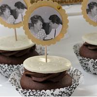 Golden Wedding Cake / Cupcakes