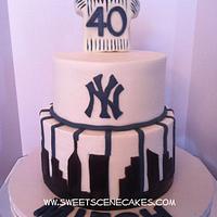 Yankee's 40th birthday cake