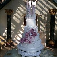 Castle romantic Wedding Cake 