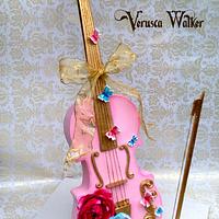 3D Violin Cake