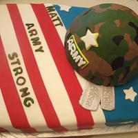 Army send off cake