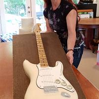 Fender Stratocaster Guitar Grooms Cake