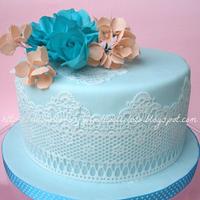 Blu Rose cake