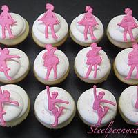 Dance themed cupcakes
