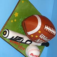 foodball-baseball cake