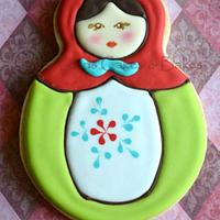 Nesting dolls/Matryoshka dolls cookies
