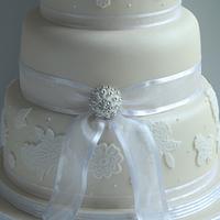My First Wedding Cake. It was a wonderful exciting experience :)