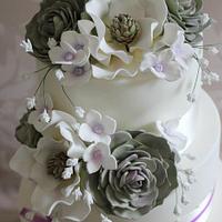 Magnolia Wedding Cake.