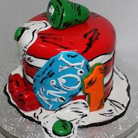 Dr. Seuss First Birthday Cake