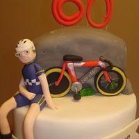 3 Tier 60th birthday cake 