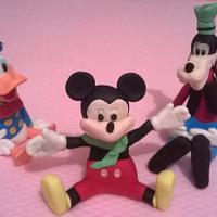 Mickey, Donald Duck and Goofy!