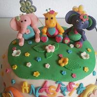 Animal's birthday cake
