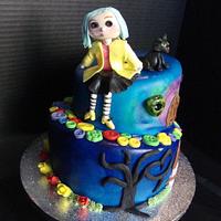Coraline Birthday Cake