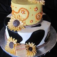 Country Girl Bridal Shower Cake