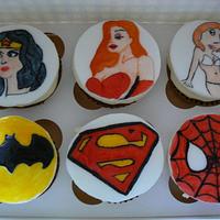 Super Women & Super Hero's cupcakes
