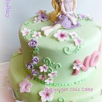 Tangled - Rapunzel cake