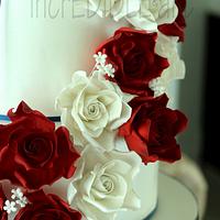 "Cascade"- Wedding Cake