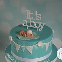 Cute boys babyshower cake
