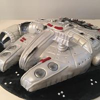 Millennium falcon cake!