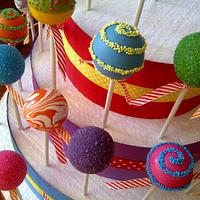 Colourful Cake pops