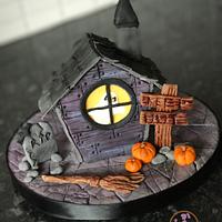 Mini Haunted house cake