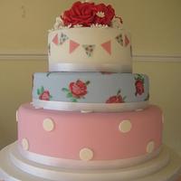 Cath Kidston Inspired Wedding Cake