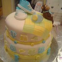 baby shower monkey cake converse shoes bikey, clothes