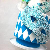 Masks in blue - Sweet World Carnival Collaboration 