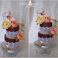 Flowers cake & ganache