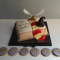Harry Potter cake and biscuits