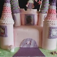 Hello Kitty Castle Cake!