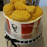 KFC bucket of chicken cake