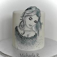 Hand painted lady