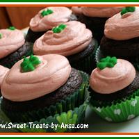 Guinness Chocolate Cupcakes with Cream Cheese frosting 