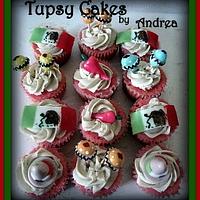 fiesta mexicana cake and cupcakes