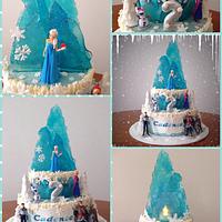 Frozen Ice Castle cake 