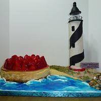 Lighthouse Birthday Cheese Cake