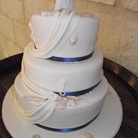 Shell Theme Wedding Cake