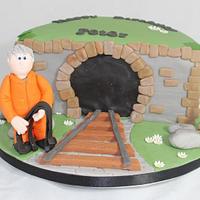Railway worker cake