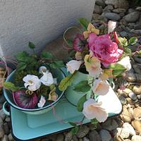 Sugar flower arrangement