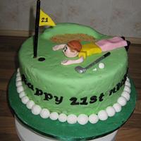 golfing cake