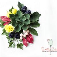 Succulent & sugar flowers 