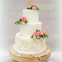 Ruffles weddingcake