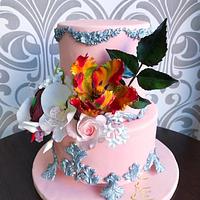 #worldcancer day collaboration Sugar flowers & Cakes in bloom