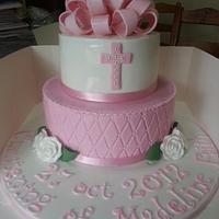 Girl Christening Cake