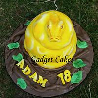 Yellow Python Cake