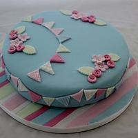 Cath Kidston inspired bunting cake